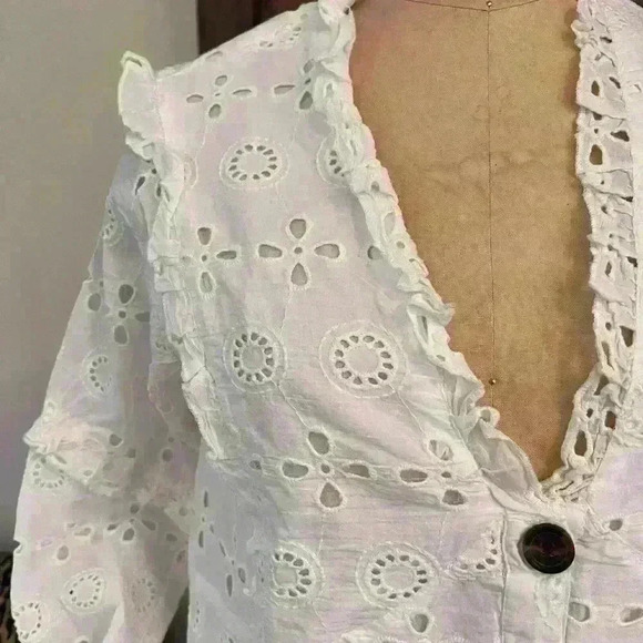 ASOS, Eyelet dress, Size 4 Tall - Picture 2 of 9